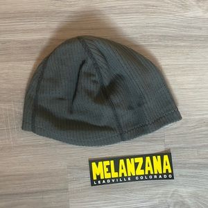 BRAND NEW / Melanzana Microgrid Beanie Adult Size Medium In Lead